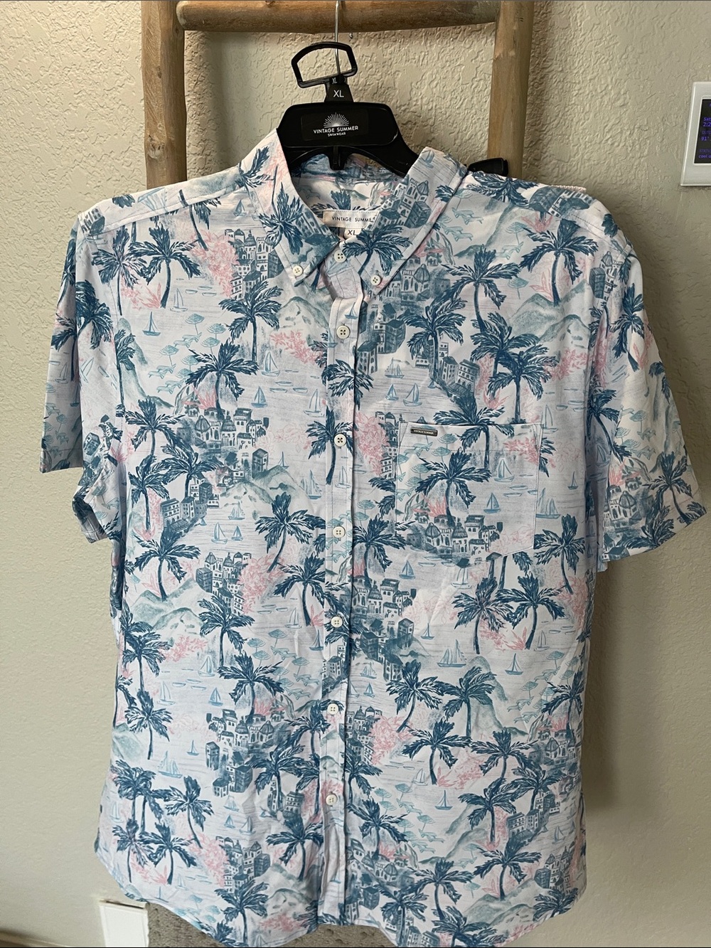 2 Piece Cabana Set - Beach Buttondown &  Swim Shorts
